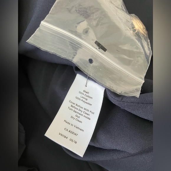 TALBOTS Navy Tweed Faux Wrap Pencil Skirt Size 2 - Picture 13 of 13